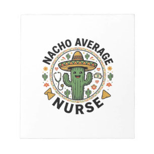 Nacho Average Nurse Cactus Fiesta Shirt Design_1 Notitieblok