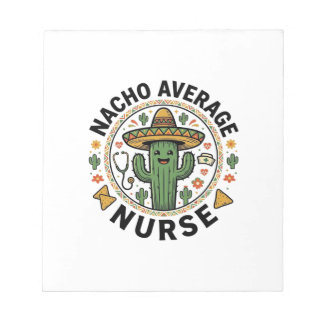 Nacho Average Nurse Cactus Fiesta Shirt Design_1 Notitieblok