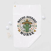 Nacho Average Nurse Cactus Fiesta Shirt Ontwerp_1 Golfhanddoek (Insitu)