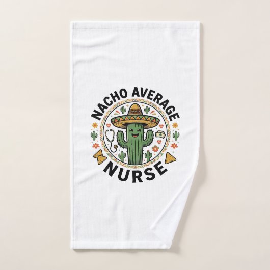 Nacho Average Nurse Cactus Fiesta Shirt Ontwerp_1 Handdoek (Handdoek)