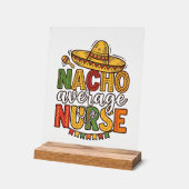 Nacho Average Nurse Cinco De Mayo Shirt Design_1 Acryl Bord (Hoek)