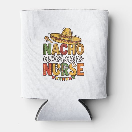 Nacho Average Nurse Cinco De Mayo Shirt Design_1 Blikjeskoeler (Voorkant)