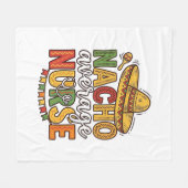 Nacho Average Nurse Cinco De Mayo Shirt Design_1 Fleece Deken (Voorkant (Horizontaal))