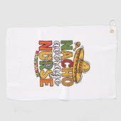 Nacho Average Nurse Cinco De Mayo Shirt Design_1 Golfhanddoek (Horizontaal)