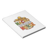 Nacho Average Nurse Cinco De Mayo Shirt Design_1 Notitieblok (Schuin)