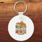 Nacho Average Nurse Cinco De Mayo Shirt Design_1 Sleutelhanger (Voorkant)