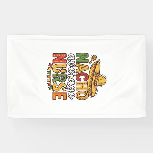 Nacho Average Nurse Cinco De Mayo Shirt Design_1 Spandoek (Horizontaal)