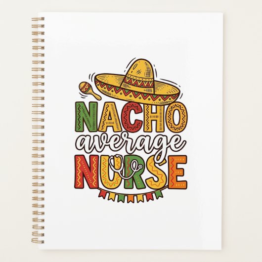 Nacho Average Nurse Cinco De Mayo Shirt Ontwerp_1 Planner (Voorkant)