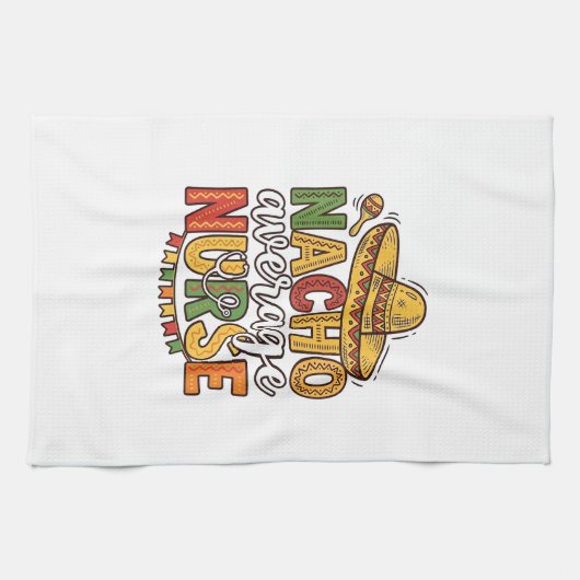 Nacho Average Nurse Cinco De Mayo Shirt Ontwerp_1 Theedoek (Horizontaal)