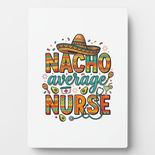 Nacho Average Nurse Fiesta Vector Shirt Design_1 Fotoplaat (voorkant)
