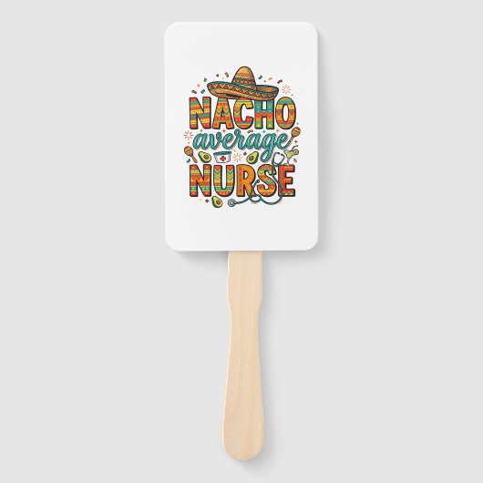Nacho Average Nurse Fiesta Vector Shirt Design_1 Handwaaier (Voorkant)