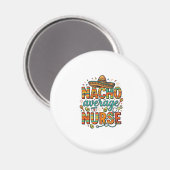 Nacho Average Nurse Fiesta Vector Shirt Design_1 Magneet (Voorkant / Achterkant)