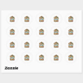 Nacho Average Nurse Fiesta Vector Shirt Design_1 Ronde Sticker (Vel)
