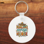 Nacho Average Nurse Fiesta Vector Shirt Design_1 Sleutelhanger (Voorkant)