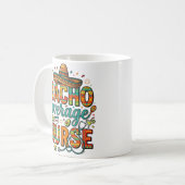 Nacho Average Nurse Fiesta Vector Shirt Ontwerp_1 Koffiemok (Voorkant links)