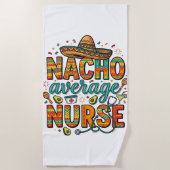 Nacho Average Nurse Fiesta Vector Shirt Ontwerp_1 Strandlaken (Voorkant)