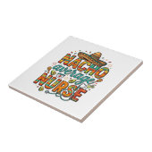 Nacho Average Nurse Fiesta Vector Shirt Ontwerp_1 Tegeltje (Zijkant)