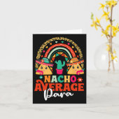 Nacho Average Paraprofessional Cinco De Mayo Mexic Kaart (Gele Bloem)