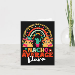 Nacho Average Paraprofessional Cinco De Mayo Mexic Kaart