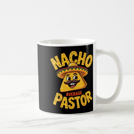 Nacho Average Pastor Funny Christian  Koffiemok (Rechts)