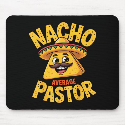 Nacho Average Pastor Funny Christian  Muismat (Voorkant)