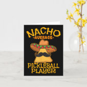 Nacho Average Pickleball Player Mexican Sport Cinc Kaart (Gele Bloem)