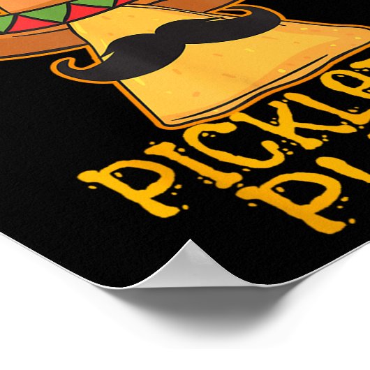 Nacho Average Pickleball Player Mexican Sport Cinc Poster (Hoek)