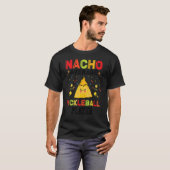 Nacho Average Pickleball Player Paddle Graphic T-shirt (Voorkant volledig)
