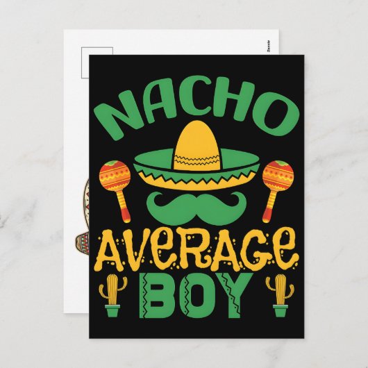 nacho-average-senorita-cinco-de-mayo-happy-funny- feestdagenkaart (Voorkant / Achterkant)