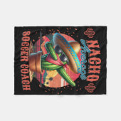 Nacho Average Soccer Coach Funny Instructor Traine Fleece Deken (Voorkant (Horizontaal))