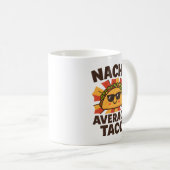 Nacho Average Taco Funny Food Pun Comic Style Koffiemok (Voorkant rechts)