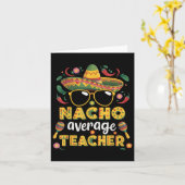 Nacho Average Teacher Apple Cinco De Mayo Teacher Kaart (Gele Bloem)