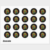 Nacho Average Teacher Apple Cinco De Mayo Teacher Ronde Sticker (Vel)