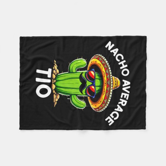 Nacho Average Tio _ Spanish Uncle Funny Espanol Sa Fleece Deken (Voorkant (Horizontaal))