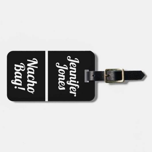 Nacho Bag Funny Bagagelabel (Voorkant horizontaal)