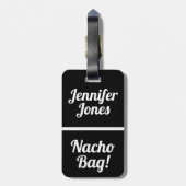 Nacho Bag Funny Bagagelabel (Achterkant verticaal)
