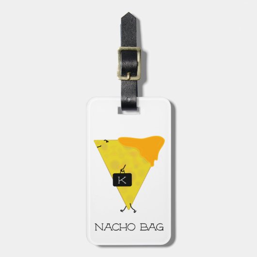 NACHO BAG Persoonlijke Tortilla Chip met kaas Bagagelabel (Voorkant verticaal)
