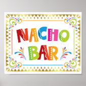 NACHO BAR Fiesta Party Sign Print (Voorkant)