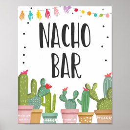 Nacho Bar Mexicaans Eetcafé Cactus Fiesta Tafelbor Poster