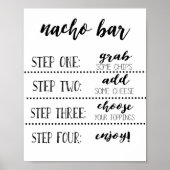 Nacho Bar Sign, maak je eigen nachos Poster (Voorkant)