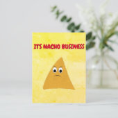 Nacho Business Funny Pun Briefkaart (Staand voorkant)
