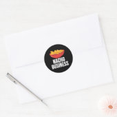 Nacho Business Nacho Mexicaans eten Ronde Sticker (Envelop)