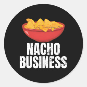 Nacho Business Nacho Mexicaans eten Ronde Sticker