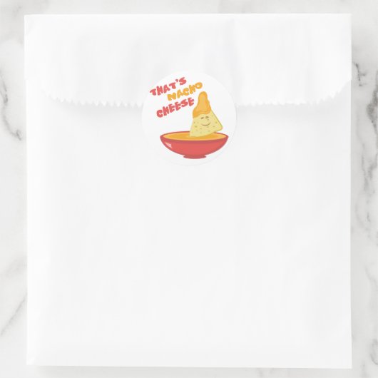 Nacho Cheese Ronde Sticker (Tas)