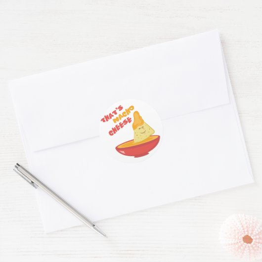 Nacho Cheese Ronde Sticker (Envelop)