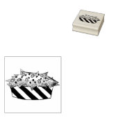 Nacho Chips Cheese Nachos Junk Food Stamp Rubberstempel (Gestempeld)