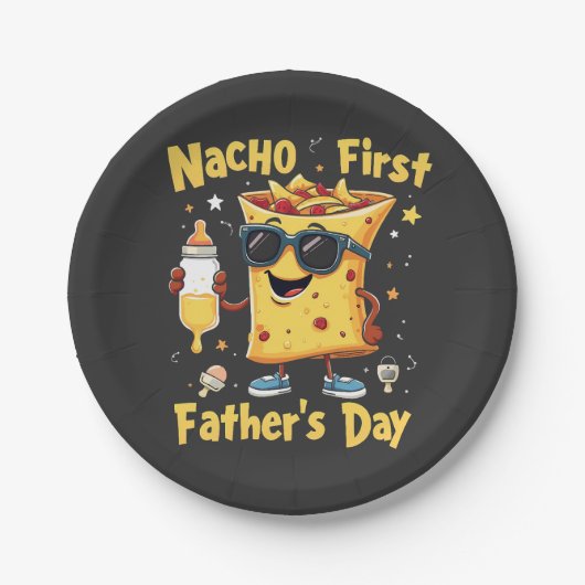 Nacho eerste Vaderdag Cinco de Mayo vader Papieren Bordje (Voorkant)