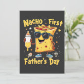 Nacho eerste Vaderdag Cinco de Mayo vader Save The Date (Staand voorkant)