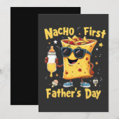 Nacho eerste Vaderdag Cinco de Mayo vader Save The Date (Voorkant / Achterkant)