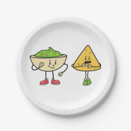 Nacho en Guacamole Papieren Bordje
